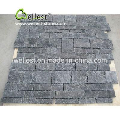 Factory Direct Supply Black Stacked Loose Stone and Corner