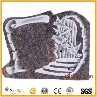 China Wholesale Funeral Plaque Accessory with Flower Bird Design