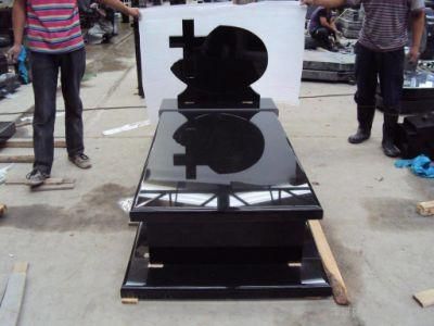 Poland Black Granite Tombstone Headstone Gravestone Factory Wholesell