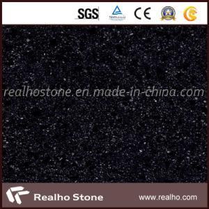 Top Quality Black Galaxy Artificial Quartz Stone for Countertop