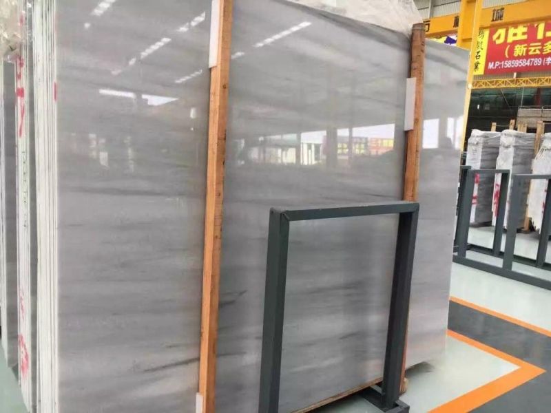 Polished Ice Age Grey Veins Marble Big Slabs for Decoration
