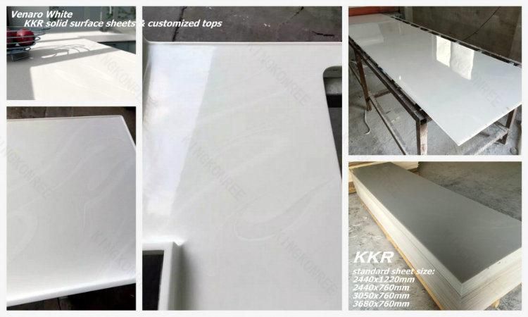 Artificial Stone 6mm Wall Panel 12mm White Solid Surface