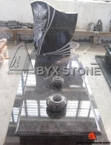 Australia Style Headstone / Monument with Flower Etching