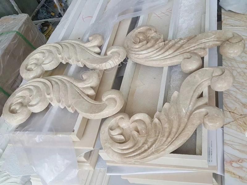 White Marble Carving Decoration Mantel Surround