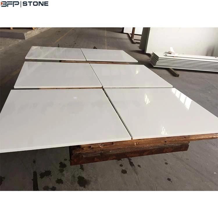 Pure White Nano Glass Big Slab for Wall Cladding & Flooring Tile in Office Building or Shopping Mall