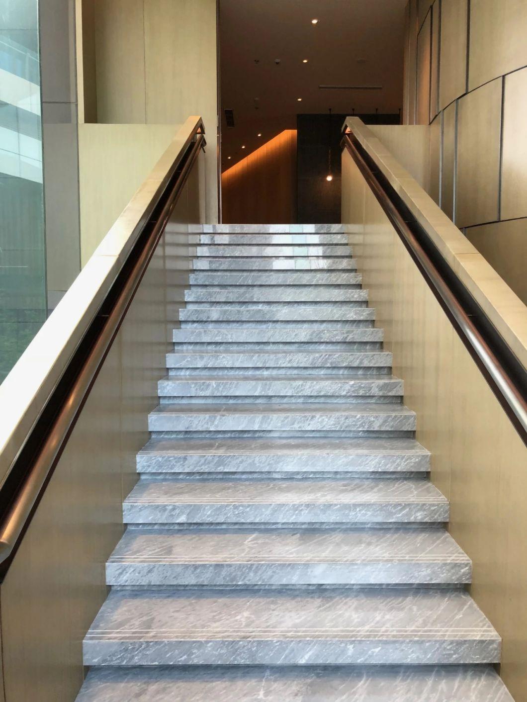 Fast Delivery Natural White Marble Stairs for Stair Step Anti-Slip Stairs