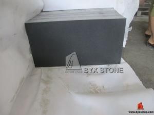 Honed Mongolian Black Granite Tile for Wall Cladding