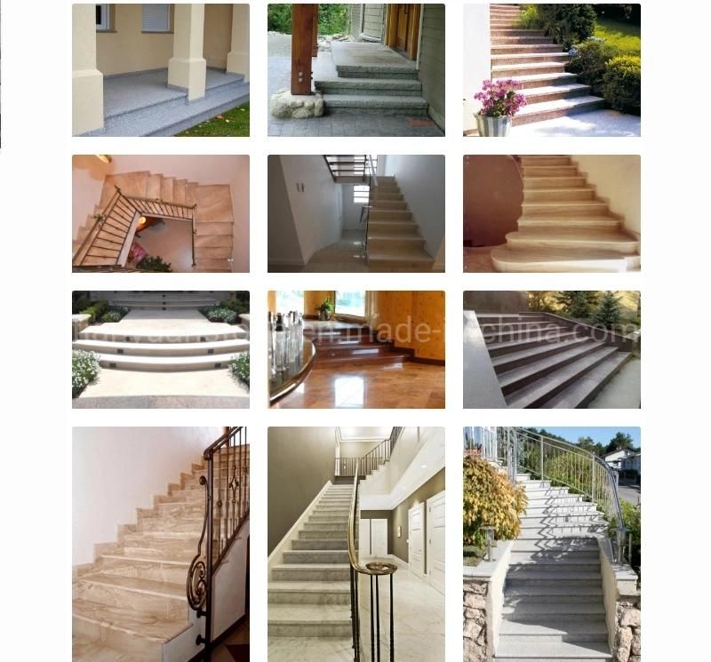 Polished Yellow Natural Stone/ Grantie Stairs/Step&Riser for Interior Floor/Upstairs