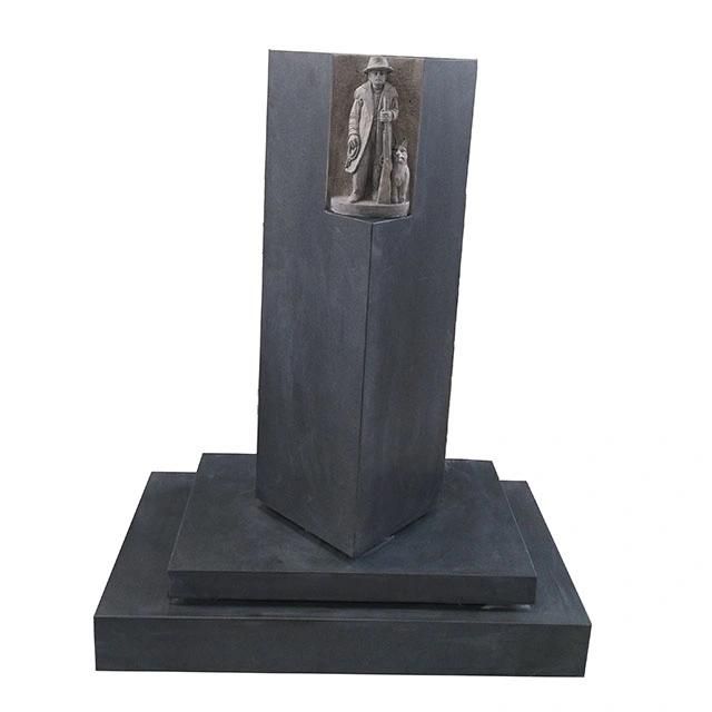 Custom G654 Black Granite Funeral Tombstone for Graveyard