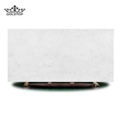 Good Price 2021 New Design Artificial Marble Look Calacatta Quartz Vanity Tops for Hotel Bathroom