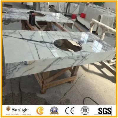 Natural White Lilac Marble Stone Vantity Tops and Countertops