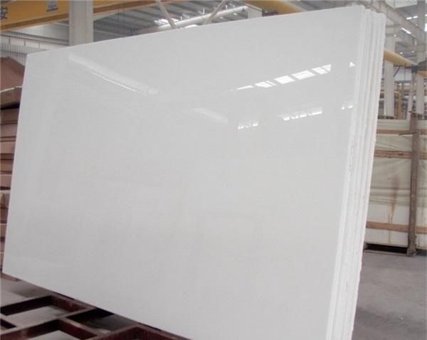 White Crystallized Glass Marble Slabs/Tile/Wall Cladding/Floor Covering/Interior Decoration/Stage Face Plate