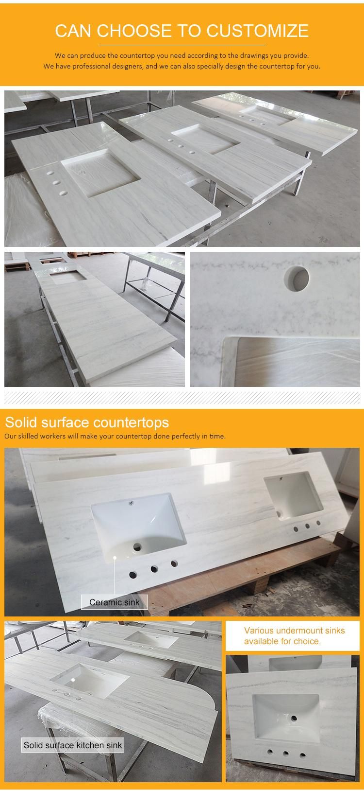 Wholesale Kitchen Benchtop Stone Solid Surface Countertops