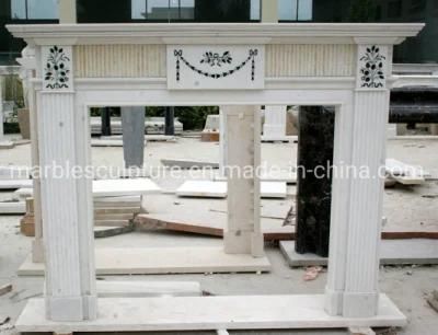 Factory Wholesale Hand Carving Marble Fireplace Home Decoration (SYMF-292)