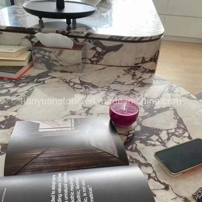 Polished Natural Italian Red Calacatta Viola Marble Slab for Flooring Tiles/Countertop