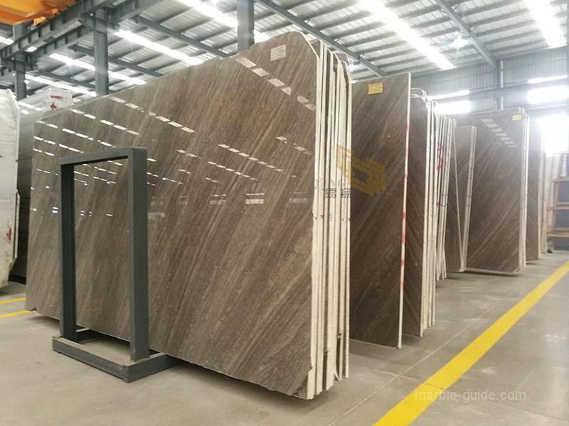 Marble Benchtop Kylin Wood Brown Marble Slabs for Floor/Wall/Countertop/Bathroom/Kitchen/Island
