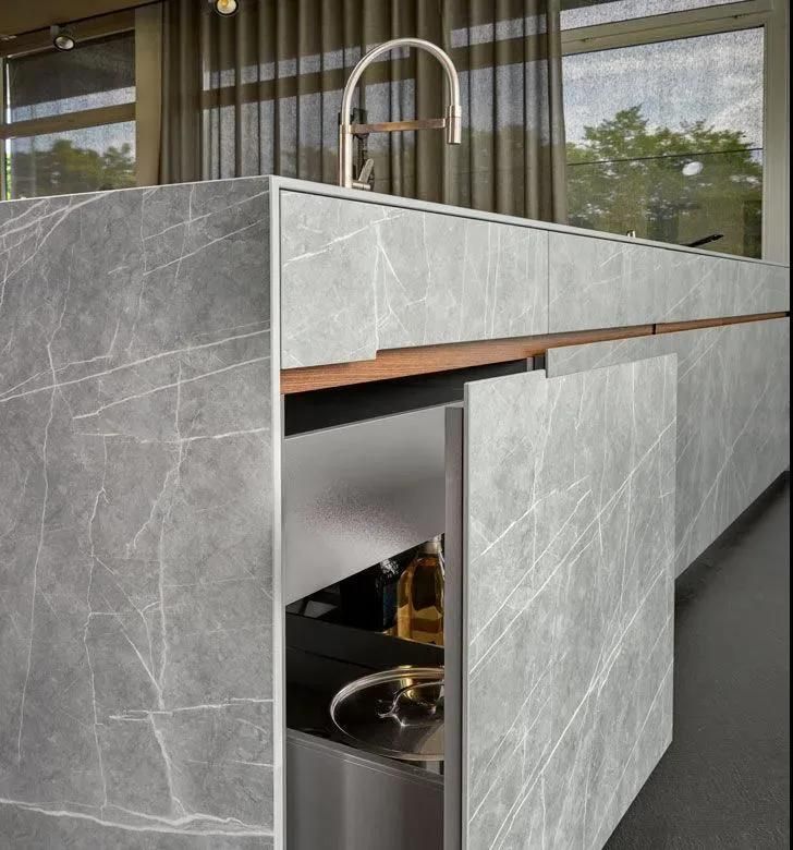 Pure White Sintered Stone 1600*2800mm Thin Big Slab for Kitchen/Bathroom/Vanity/Table/Countertop