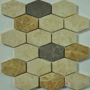 Polished Long Hexagon Stone Tile for Floor