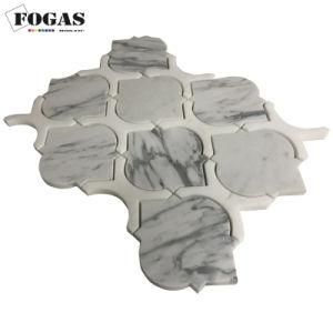 Arabesuqe Wall Carrara White Marble Tile Mosaic