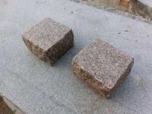 Red Granite Flamed Landscaping Cube Stone