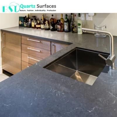 Luxury Brown Quartz Stone for Kitchen and Bathroom Top