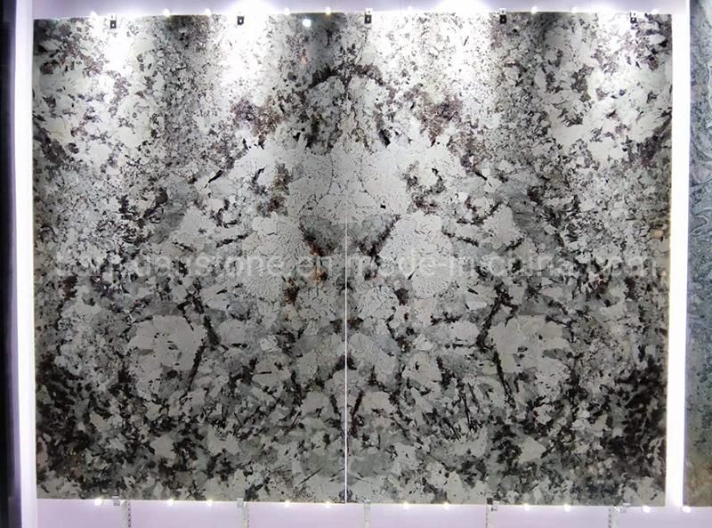 Luxury Natural Rare Green Marble Stone Slab for TV Background