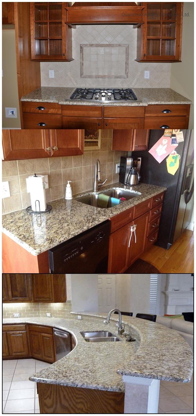 Wholesale Brazil New Venetion Gold Granite Countertop Pricing for Kitchen