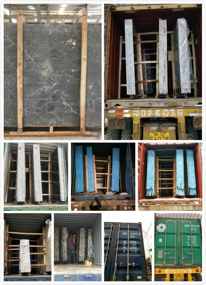 Building Material Calacatta Black Quartz Slabs for Countertops