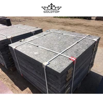 Natural Stone Polished Indoor Decoration Labradorite Osnyki Slab Black Granite Countertop