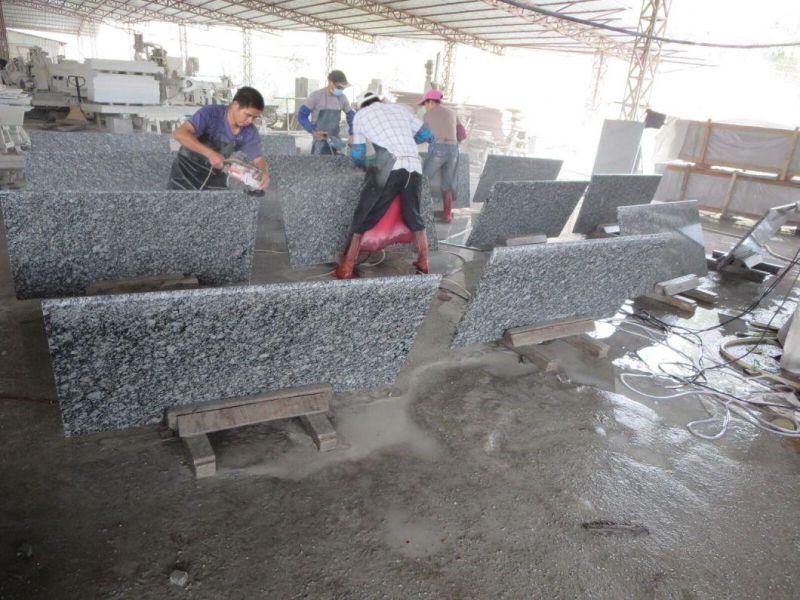 Spray White / Sea Wave Flamed Granite Kitchen Floor /Wall Tile