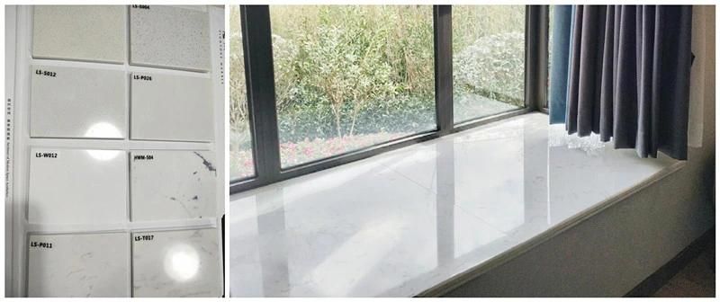 Factory Cheap Pure White Engineered Stone Slab Polished Countertop Benchtop