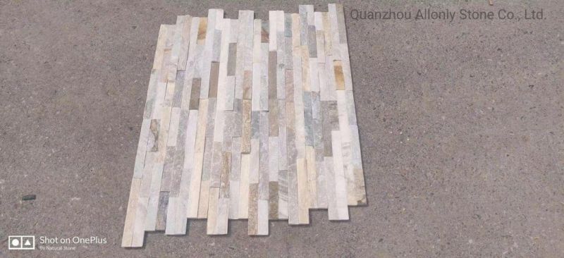 Mix Color Slate Panel Cultural Stone Tile for House Cladding Panels Exterior Wall