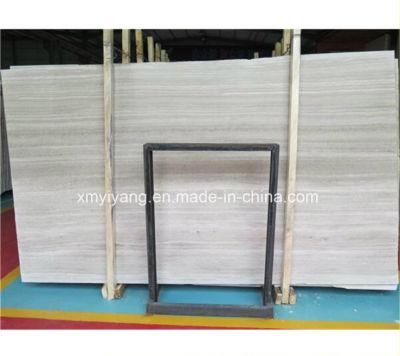 Polished Bianco Wood/Wooden White/Beige/Grey Marble for Wall/Floor/Tiles/Indoor/Project