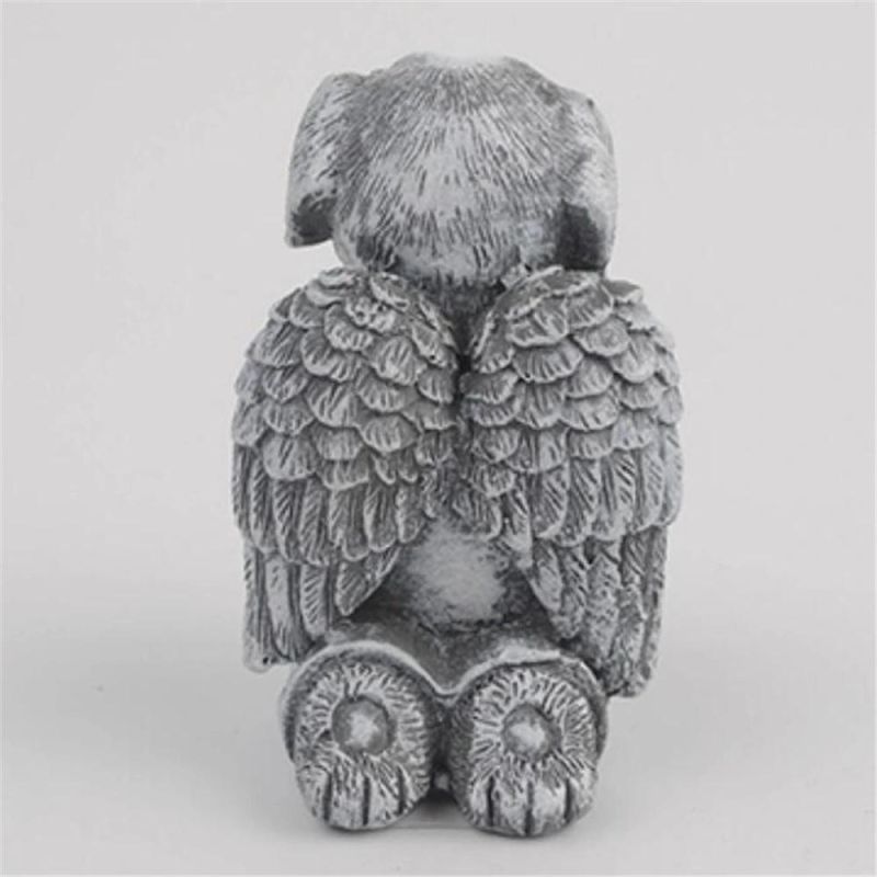 Angel Dog Cat Statue Resin Tombstone Monument