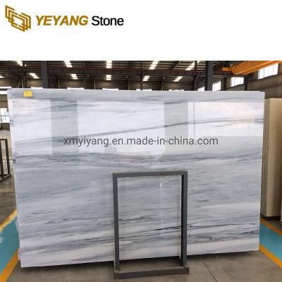 White Marble with Blue/Black Vein Stone for Hotels/Commercial/Building/Walls/Lines/Staircases/Vanity Top