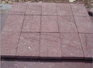 Red Granite Cube for Flooring Paver