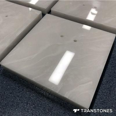 Polished Translucent Alabaster Sheet Cut-to-Size Artificial Onyx Table Top