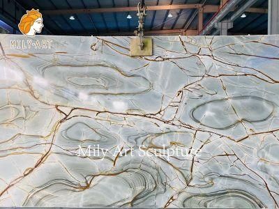 Natural Stone Tiles White Marble Blue Quartzite Quartz Slabs for Hotel