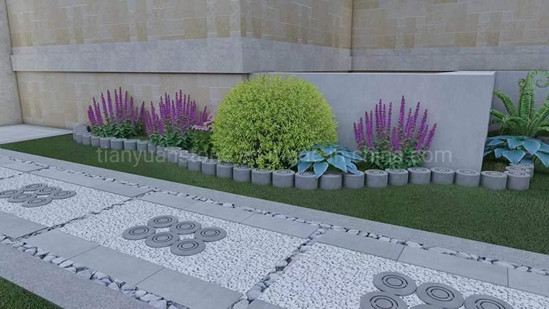 Dark Grey Limestone Paver, Tumbled Blue Stone Cobblestone