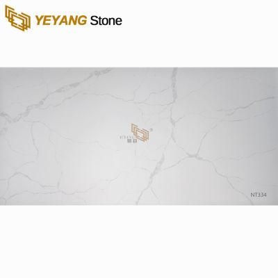 Bathroom/Kitchen Countertop/Tabletop/Benchtop/Vanity Man Made White Quartz Stone for Wholesale