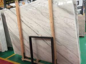 China Natural White Polished Marble Stone Floor Bathroom Wall Slabs