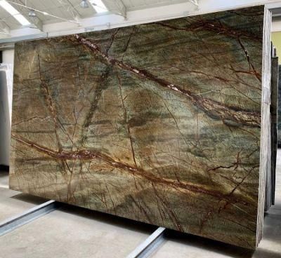Rainforest Green Granite Slab for Countertop/Fllor/Wall/Bathroom/Kitchen