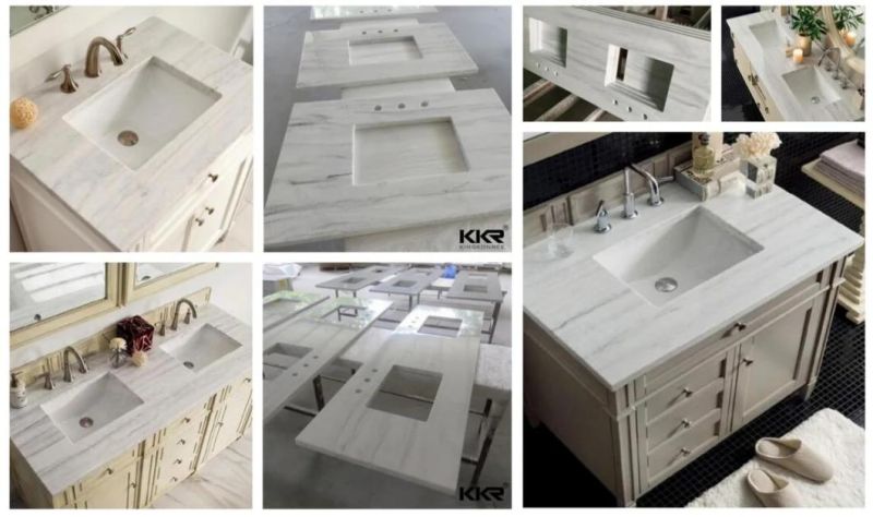 Venaro Solid Surface Kitchen Countertop Bathroom Quartz Vanity Top