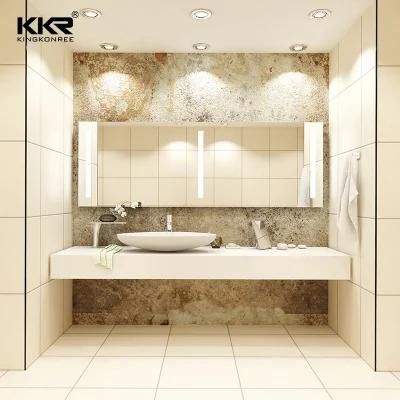 Custom Solid Surface Marble Countertop Acrylic Stone Vanity Top