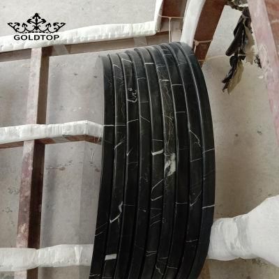 China Black Nero Marquina Marble Stairs for Floor/Tiles/Stair/Wall/Countertop/Vanity/Kitchen/Bathroom/Sink