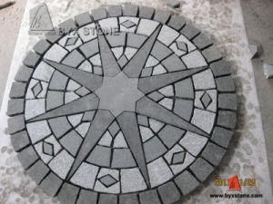 G684 + G603 Round Medallion Granite Cobblestone for Garden