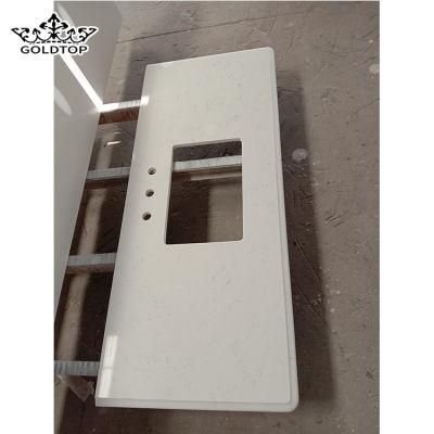 Carrara White Quartz Engineered Stone Solid Surface for Kitchen/Bathroom/Living Room Countertop/Vanity Top/Table Top
