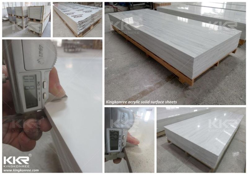 Marble Like Color Solid Surface Slabs for Countertop Kitchentop Vanity Top Wall Panel