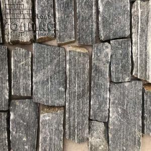 Natural Masonry Stone Black Color Castle Wall Stone