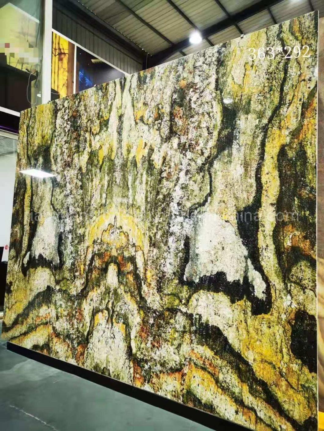 Luxury Stone Swiss Alps Granite Slabs, Brazil White Granite Quartzite Big Slab